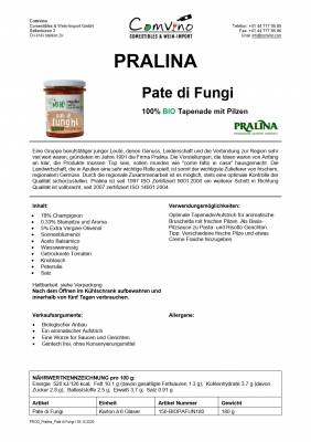 BIO Pilz Paste / pate di funghi 180 g