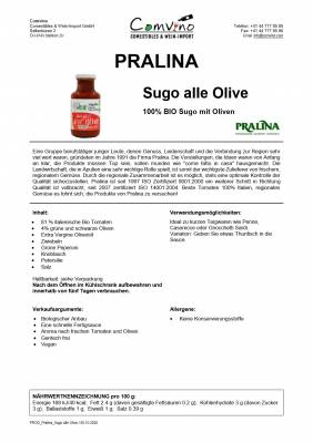 BIO Sugo mit Oliven / alle Olive 250 g